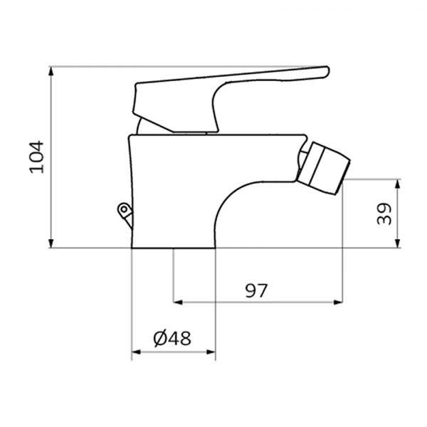 Смеситель для биде E-PLUS GRB MIXERS 35712320 - Вид №1