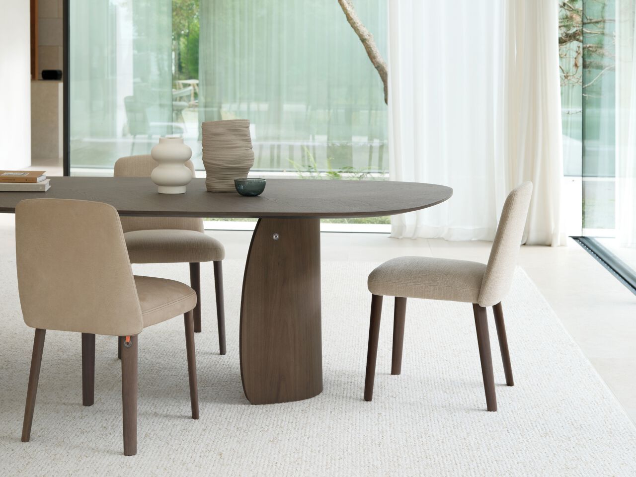 Мягкий стул из ткани без подлокотников Mobitec Léi ARCH-00060838 - Вид №5