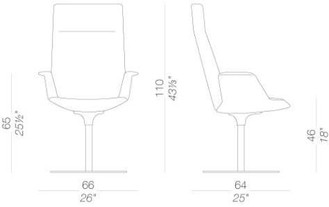 Lapalma Откидывающееся офисное кресло из ткани с подголовником Uno sun-id-1408011 - Вид №5