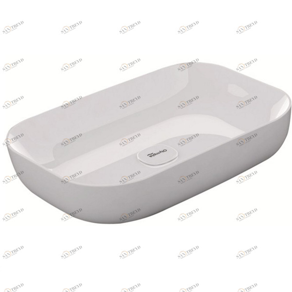 MET4260001 Накладная раковина на столешницу  прямоугольная Olympia Ceramica 