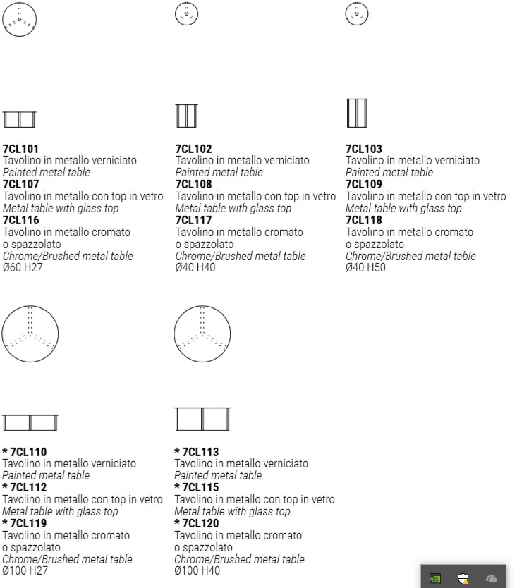 Marelli Круглый журнальный столик из крашеного металла sun-id-1508314 - Вид №12