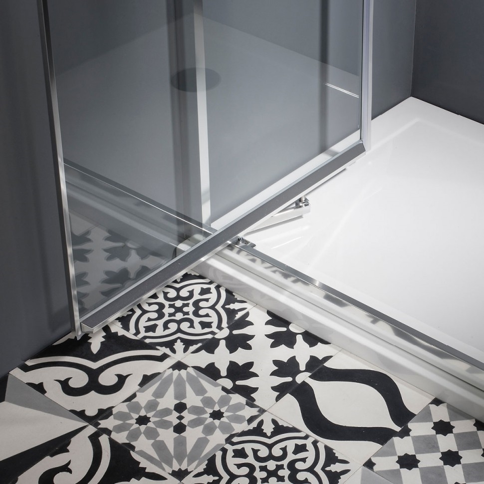 Дверь в Infold 900mm с боковым экраном 900mm Britton Burlington EIDSC0900, ESPSC0900  - Вид №2