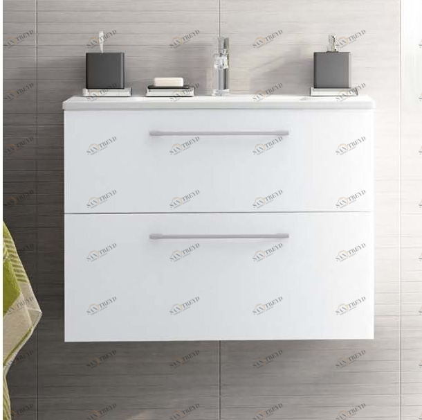 Avila Dos Тумба с раковиной PLUS 80 Color 4 ручки-скобы Carmen CARMEN ESSENTIALS 2407208HANDLEINTEGRATED0120358