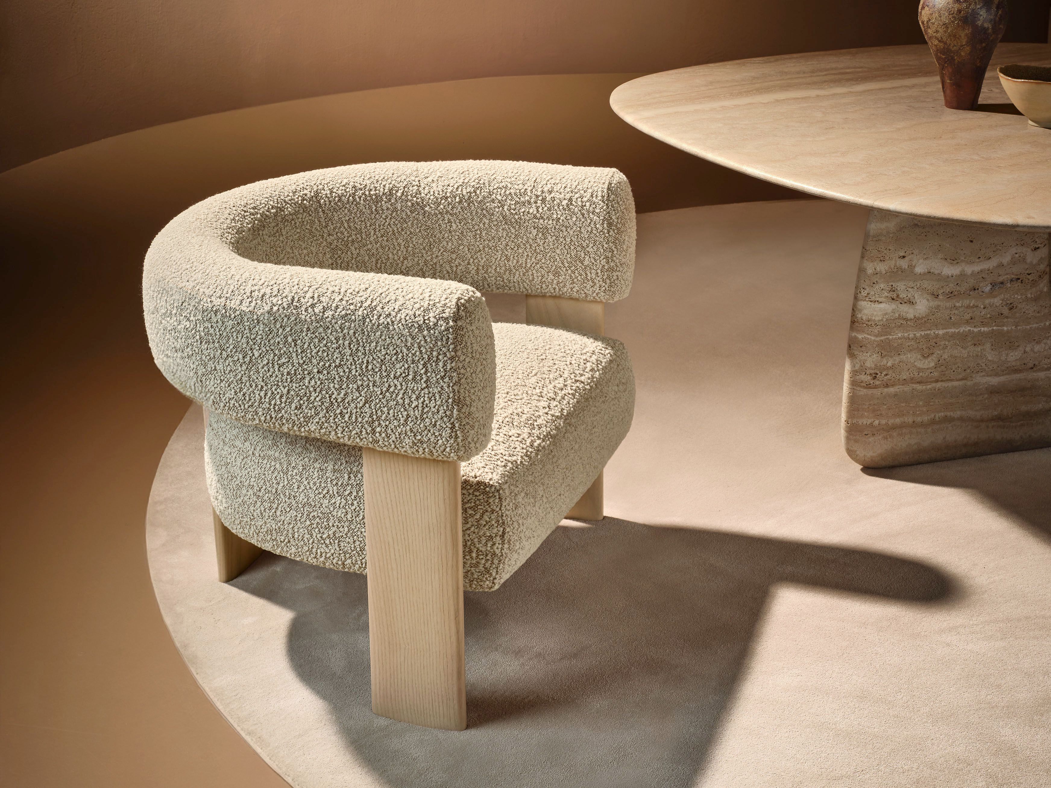 Тканевое кресло с подлокотниками Naturedesign Home ARCH-00076460 - Вид №3