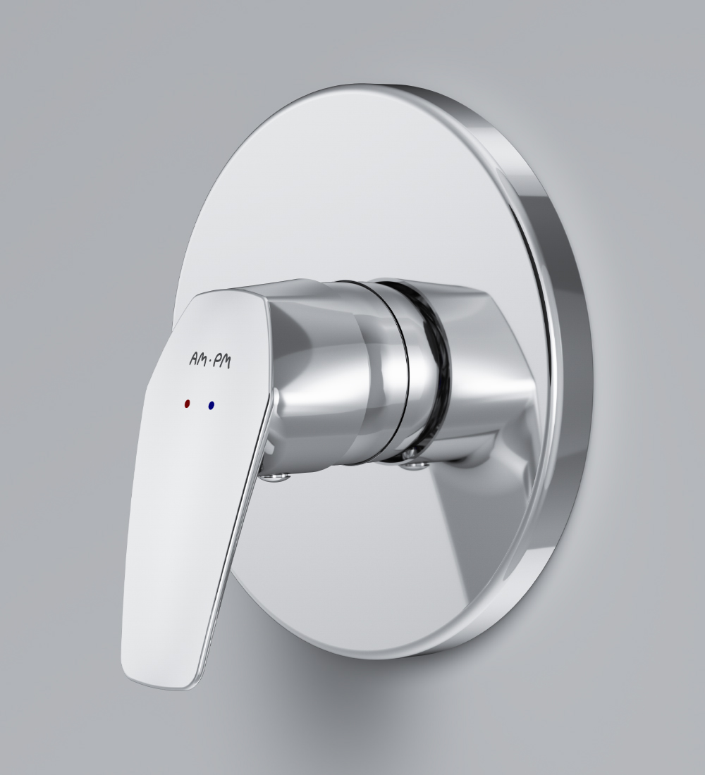 F9065000 cмеситель д/душа монтируемый в стену хром шт AM.PM Gem