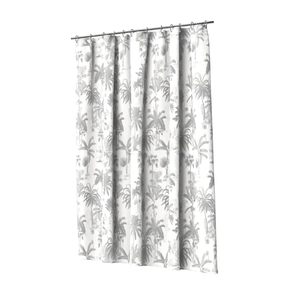 Штора для ванной Lemer Lerzac 180x180 см PEVA цвет белый/серый STLM-2156073 - Вид №1