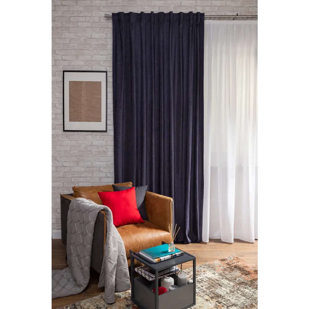 Штора на ленте со скрытыми петлями Inspire Carol 200х280 см цвет синий Nemo 1 82112910 STLM-2061241  - Вид №8