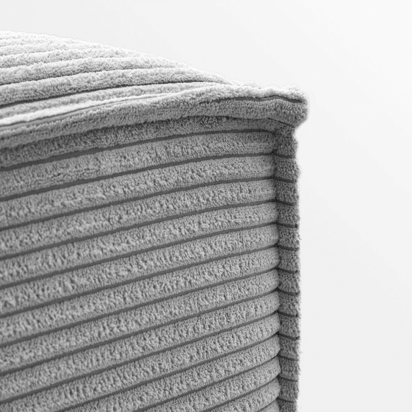 073519 Пуф серый вельвет La Forma Blok