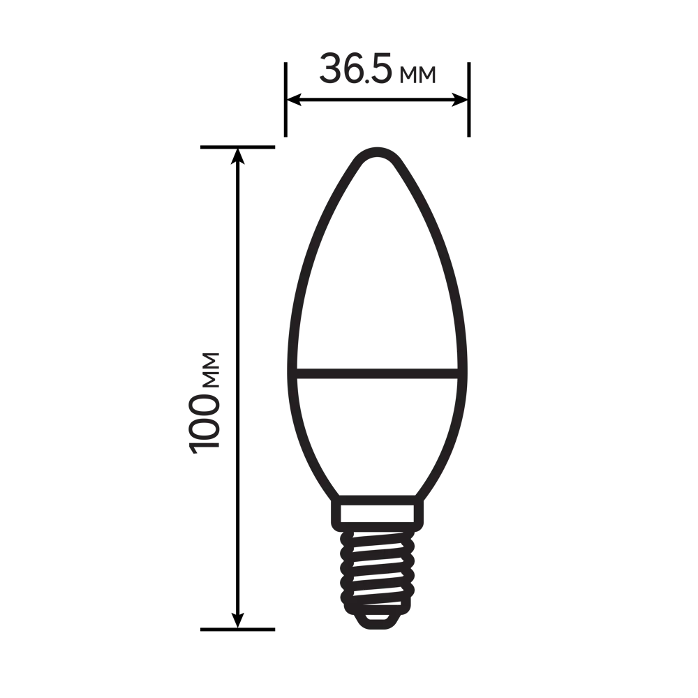 Лампа светодиодная Lexman Candle E14 175-250 В 5 Вт матовая 400 лм нейтральный белый свет 82991587 STLM-2121121  - Вид №5
