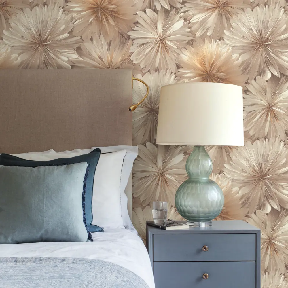 Обои флизелиновые Ornamy Florance коричневые 1.06 м OR8090-02 STLM-2118158 - Вид №3