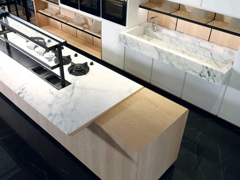 GAMADECOR Кухня с островом без ручек Emotions - kitchens sun-id-1512806 - Вид №1