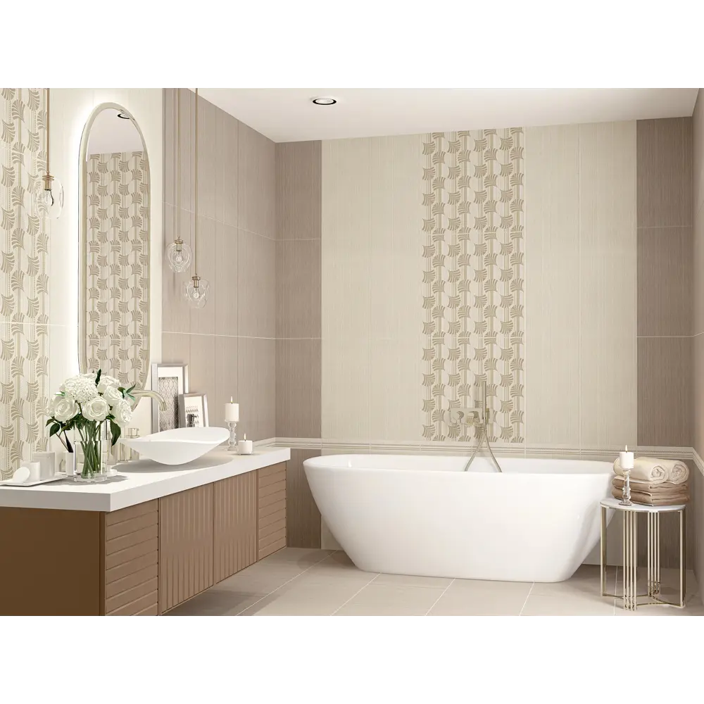 Плитка напольная Azori Romanico Noce 42x42 см 1.23 м² цвет бежевый STLM-2017635 - Вид №1