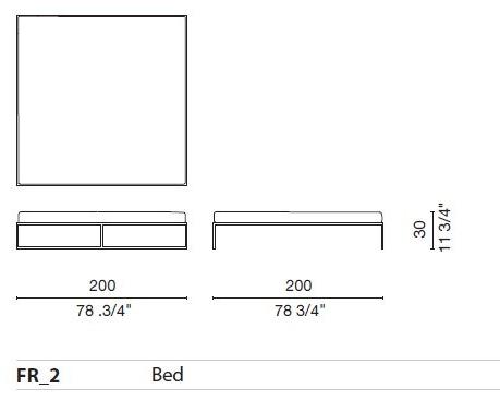 Cappellini Кровать из окрашенного металла Fronzoni ’64 sun-id-1488857 - Вид №5