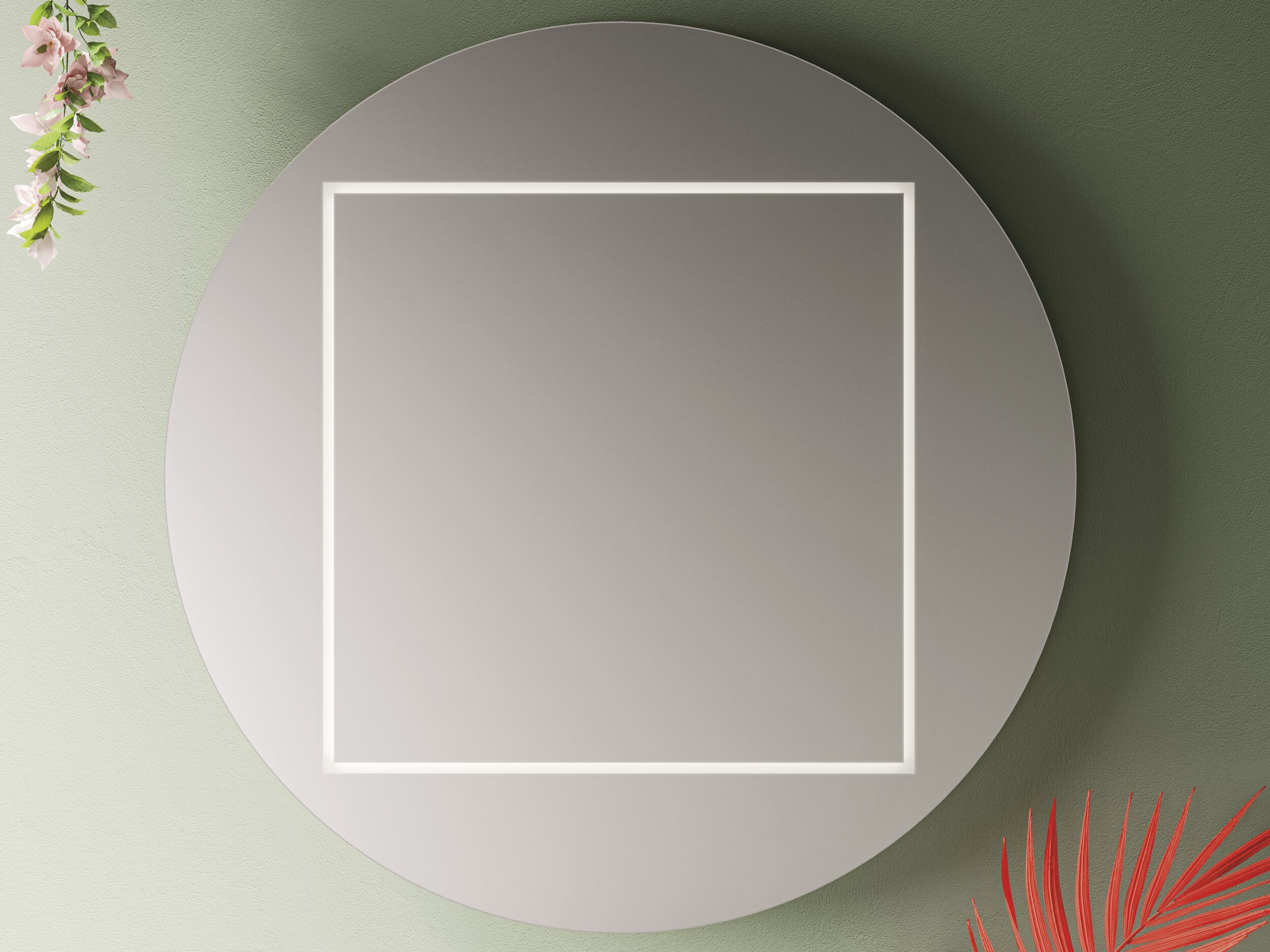 Зеркало со встроенным освещением для ванной комнаты Arbi Arredobagno PITAGORA ARCH-00013329