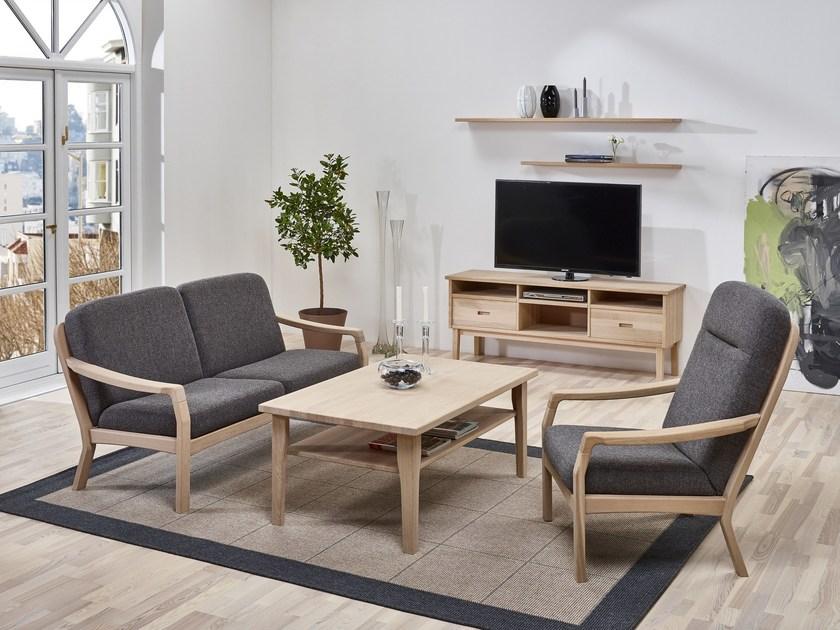 Dyrlund Низкая деревянная тумба под ТВ с ящиками sun-id-1427817 - Вид №1