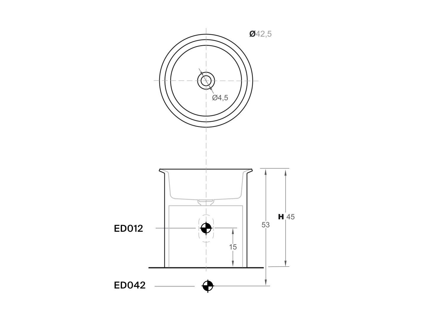 Круглый умывальник Inbani Edge ARCH-00134250 - Вид №5