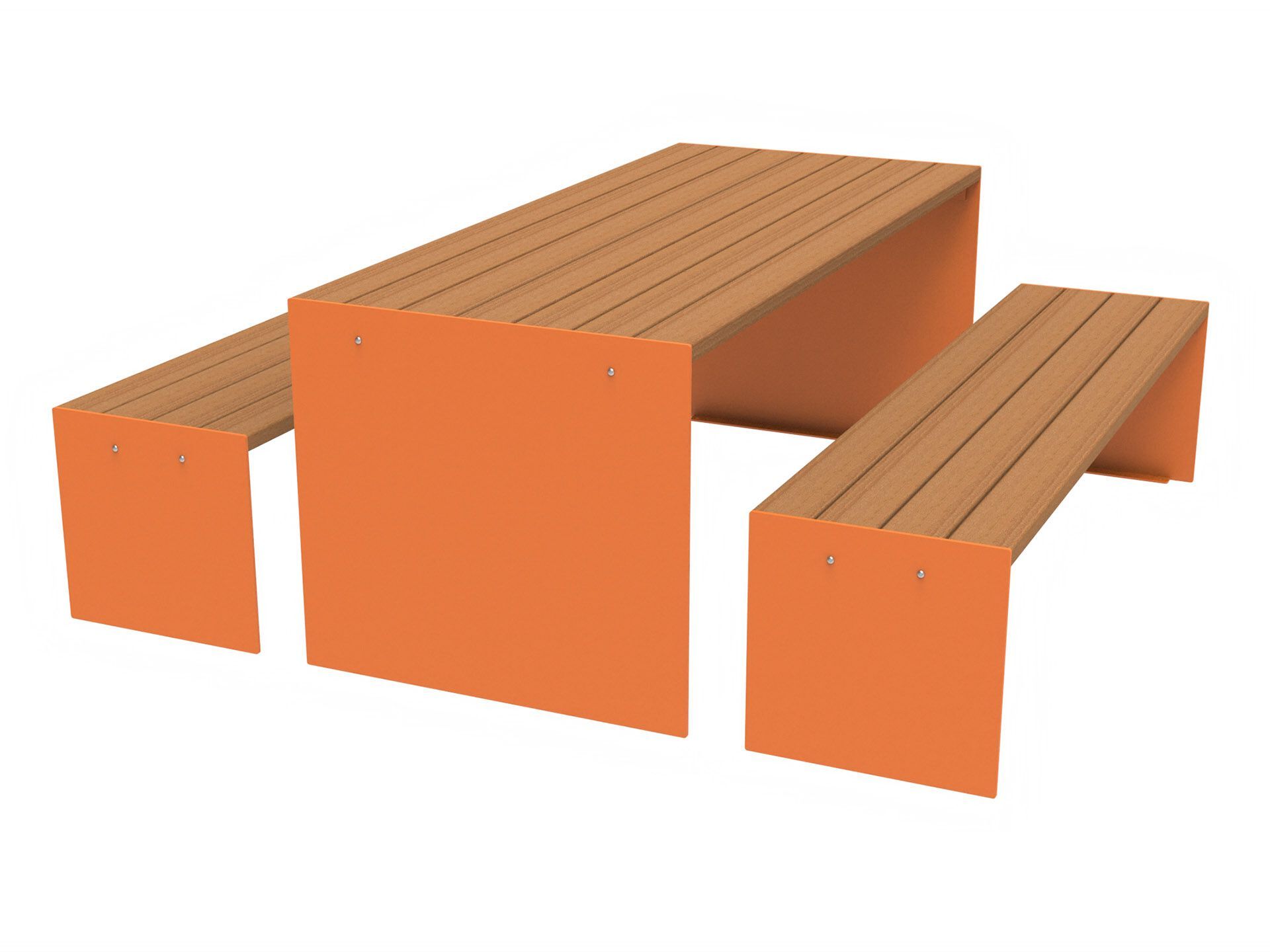 Стол для пикника со встроенными скамейками Lazzari Recto ARCH-00105488 - Вид №2