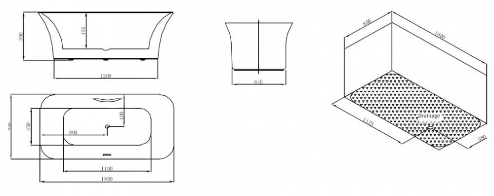 M706W S Ванна акриловая SSWW  - Вид №5