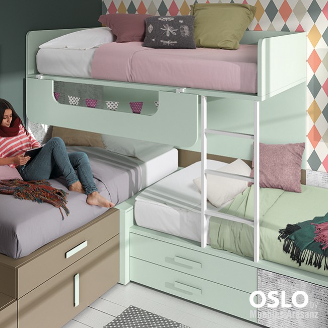 102632 Детская комната с модульной кроватью Ambiente 37 Arasanz Oslo Santreyd - Вид №2