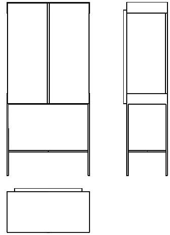 Milla & Milli Барный шкаф из массива дерева со встроенной подсветкой Frame sun-id-1398069 - Вид №5