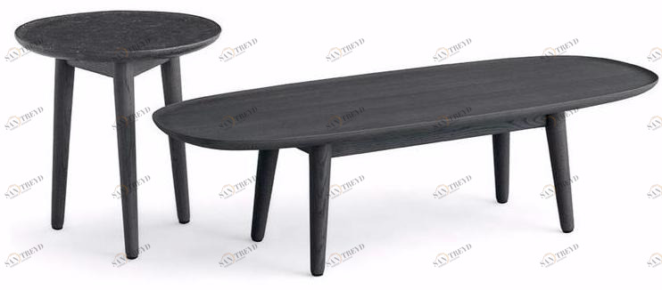 Poliform Низкий стол из массива дерева Mad sun-id-1429303