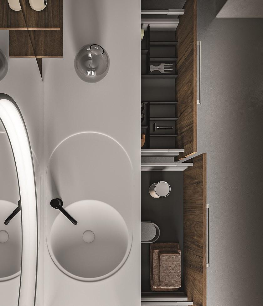 Cerasa Мебель для умывальника напольная одинарная с ящиками Cartabianca sun-id-1390740 - Вид №3