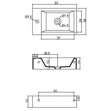 41862 Накладная раковина на столешницу  овальная Santreyd  - Вид №1