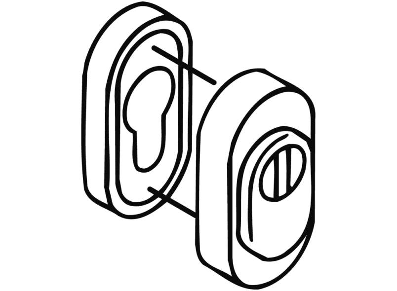 316ESZ Защитная розетка с крышкой цилиндра HEWI System 111 | Polyamid  - Вид №3