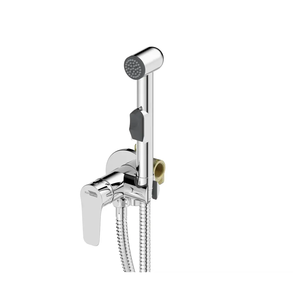 Крепление душа для унитаза и комплект разъемов Силла набор со смесителем цвет хром Santreyd STLM-2001561