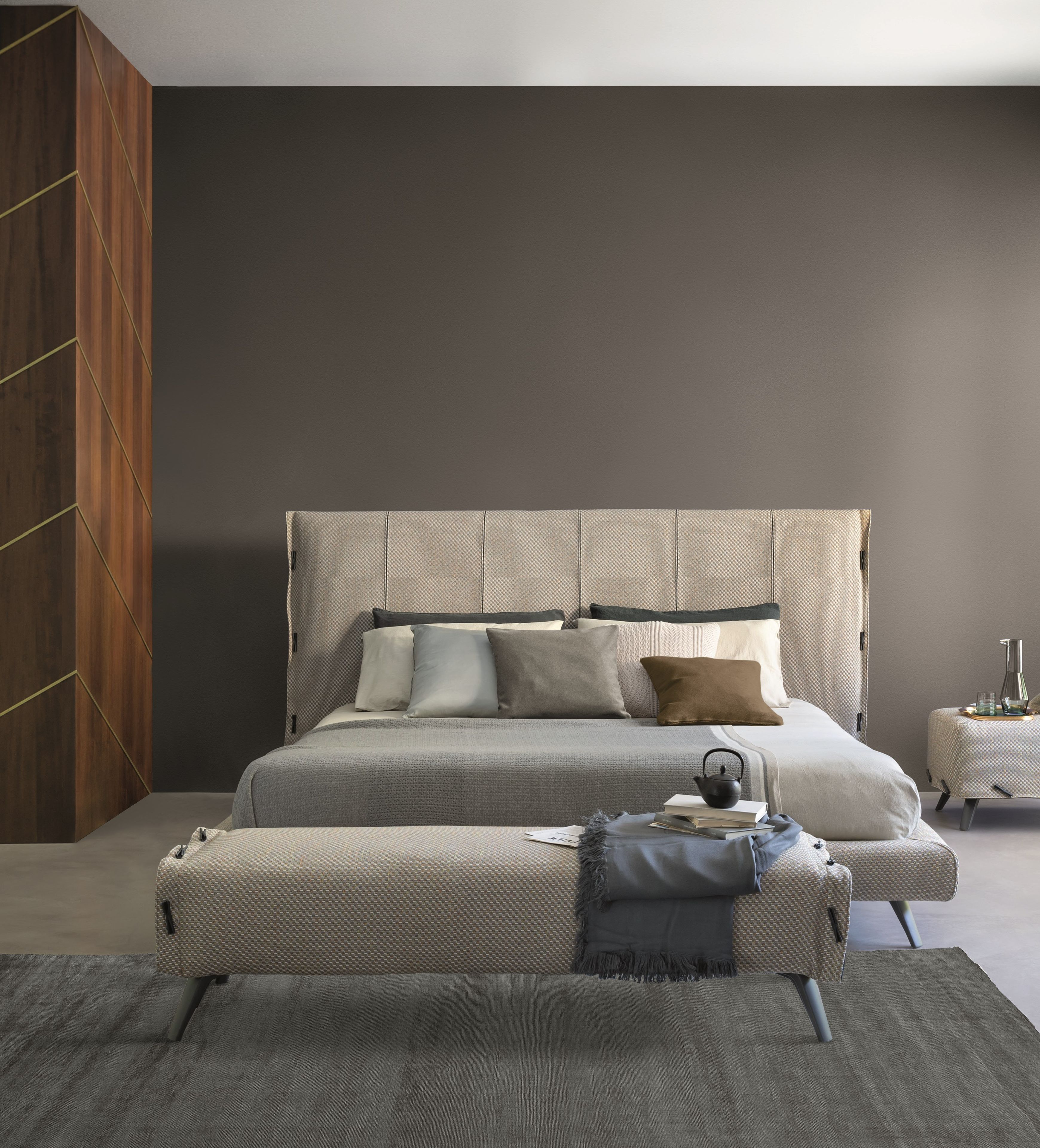 Мягкая скамейка из ткани BONALDO манжеты ARCH-00030237 - Вид №4