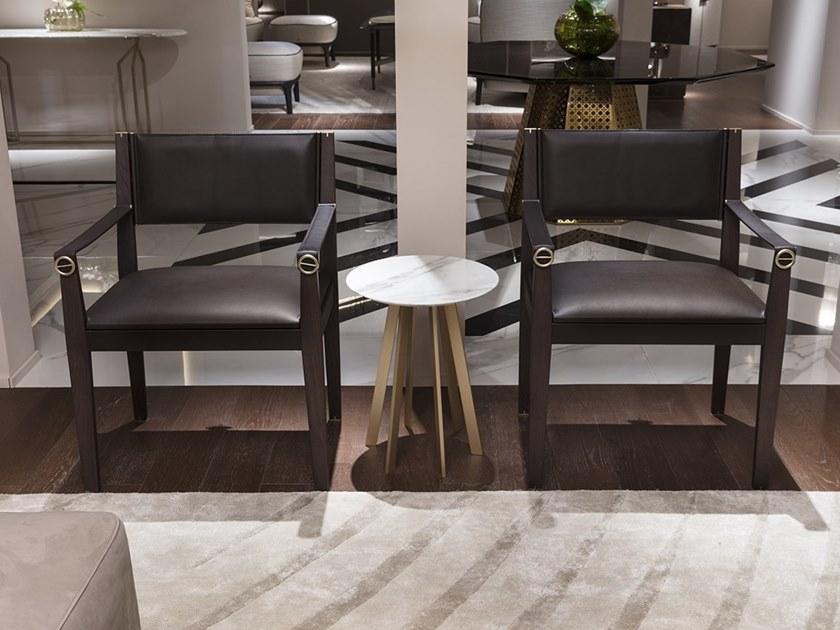 Paolo Castelli Кожаное кресло с подлокотниками со встроенной подушкой sun-id-1417786 - Вид №6