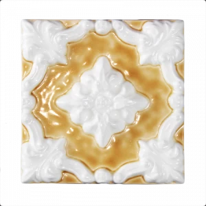 Двухцветная плитка с поливным фоном