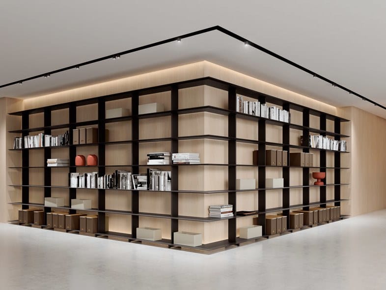 Прессованный алюминиевый офисный книжный шкаф Systemtronic ARCH-00110750 - Вид №3