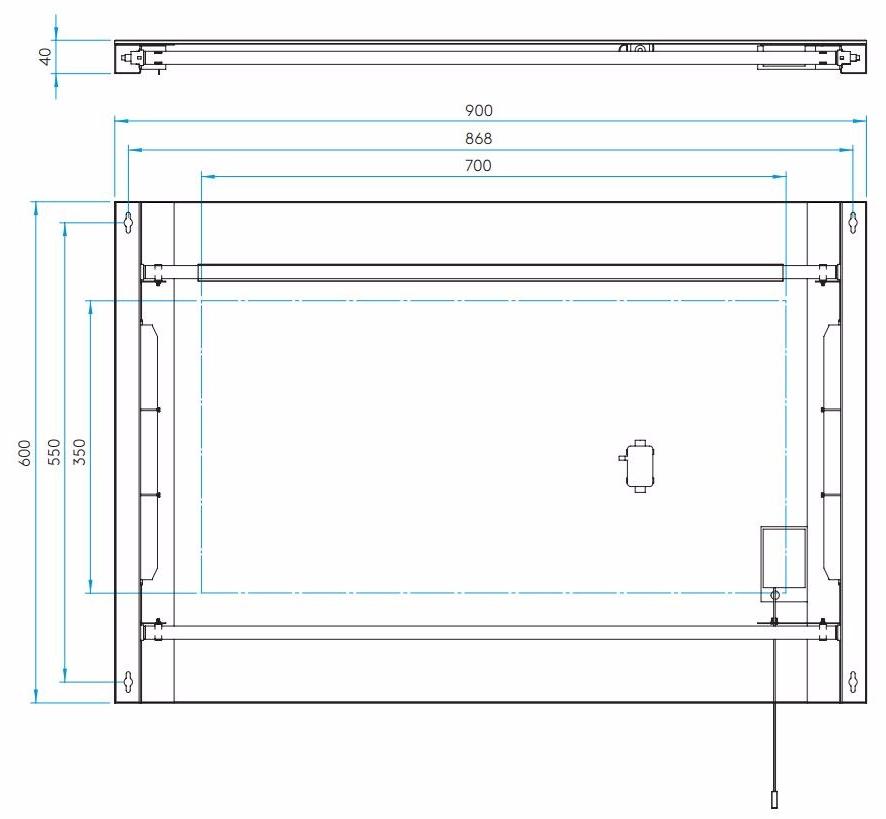 Astro Lighting Прямоугольное зеркало со встроенной подсветкой для ванной  0762/7029  - Вид №6