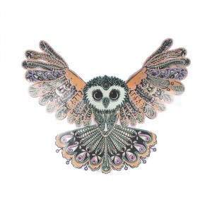 4179 Канва/ткань с рисунком Рисунок на шелке 28 см х 34 см "Символ мудрости" Матренин посад