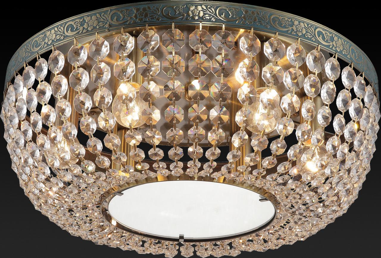 Потолочный светильник Toplight Virginia TL7240X-06AB TOPLIGHT VIRGINIA BRASS 202112 Латунь;прозрачный  - Вид №2