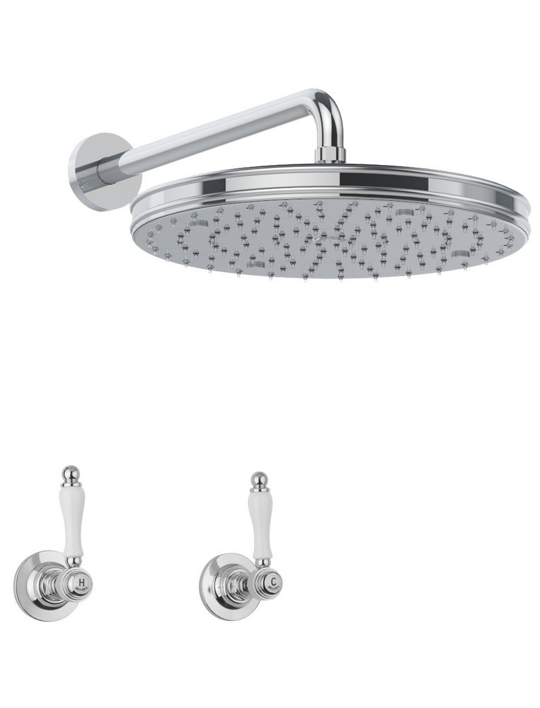 B3-123/CB/E
+ 034034 034035 Bellosta Rubinetterie ДУШЕВАЯ ГОЛОВКА Ø305 C / НАСТЕННЫЙ РЫЧАГ + ОТКЛЮЧАТЕЛЬ 