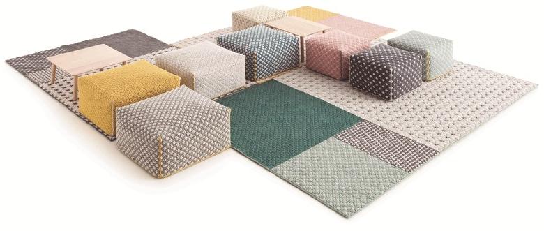 GAN Прямоугольный коврик ручной работы из ткани Silaï sun-id-1498932 - Вид №1