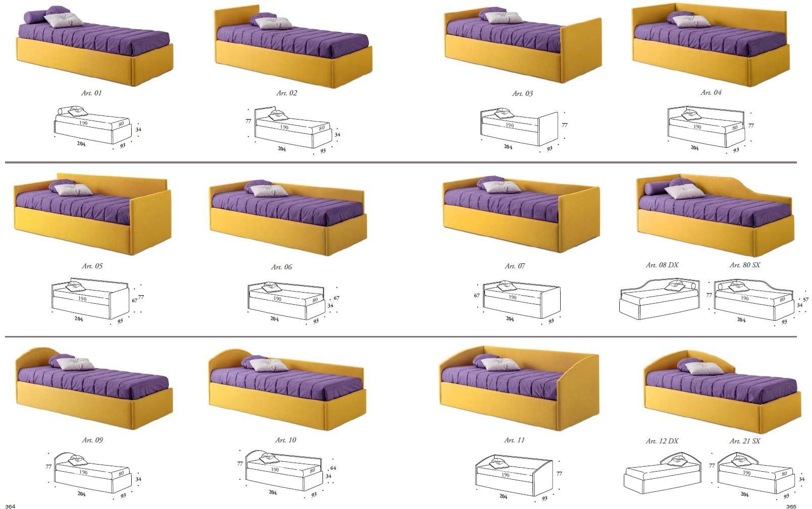 Felis Односпальная кровать-контейнер, трансформируемая в ткань Bed stories sun-id-1462380 - Вид №4