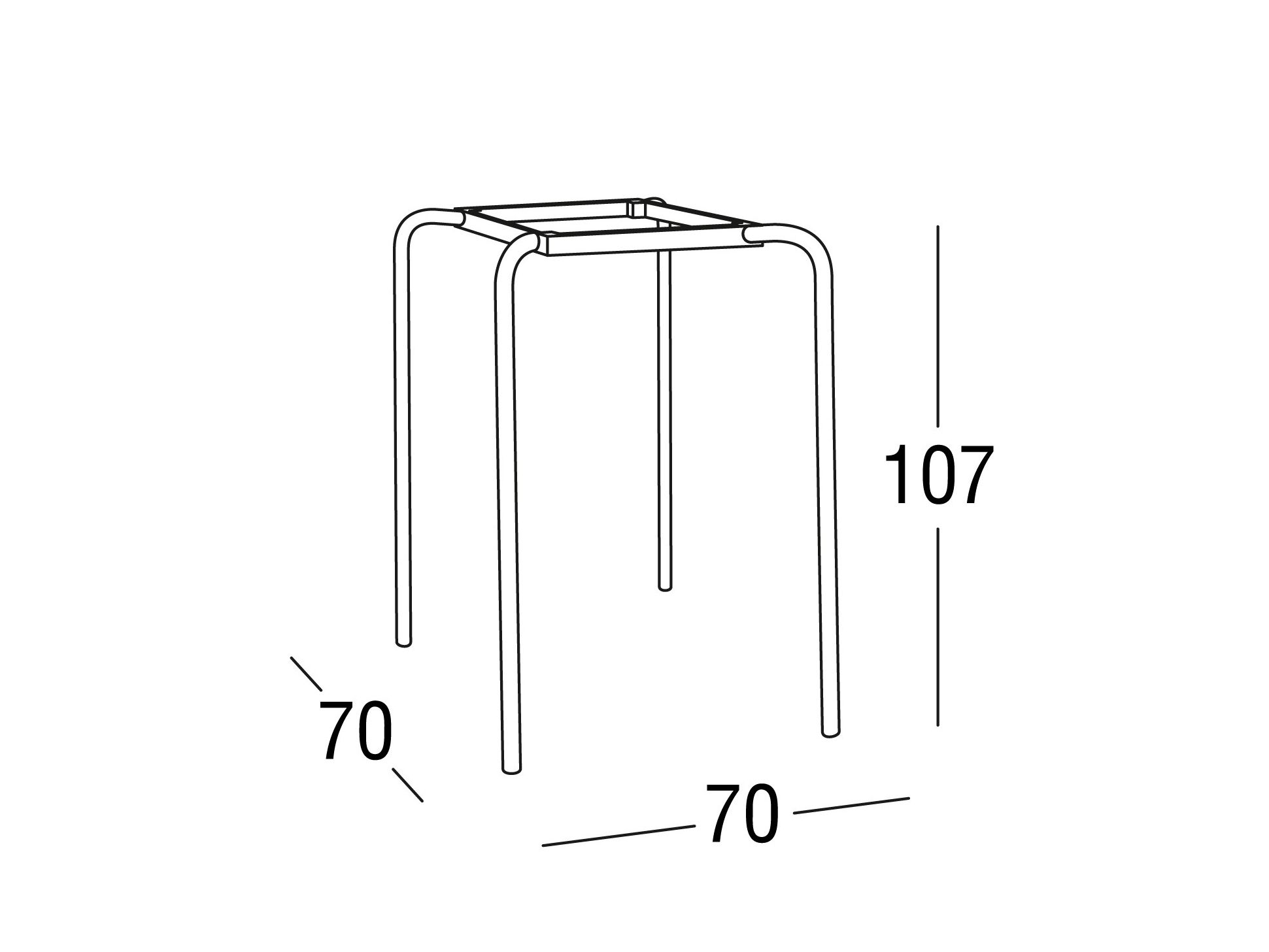Алюминиевое основание стола Roberti Samba Rio ARCH-00068478 - Вид №1