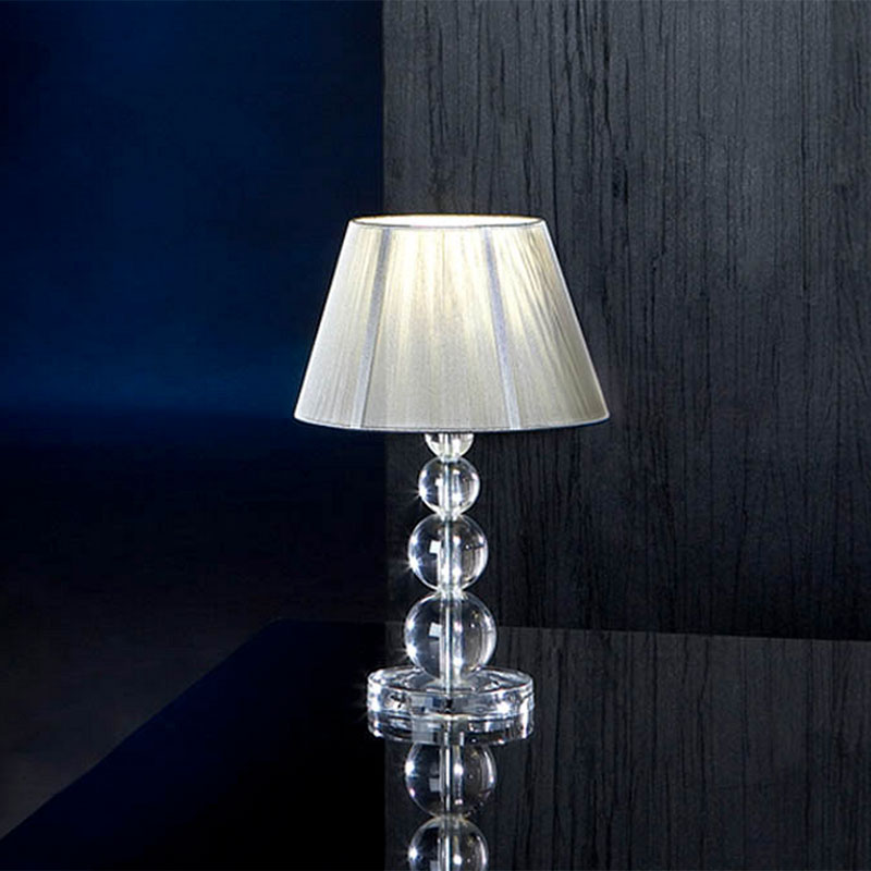 Настольная лампа 39х25 см прозрачная Mercury 662110 SCHULLER  00-3882438 Прозрачный;хром  - Вид №1