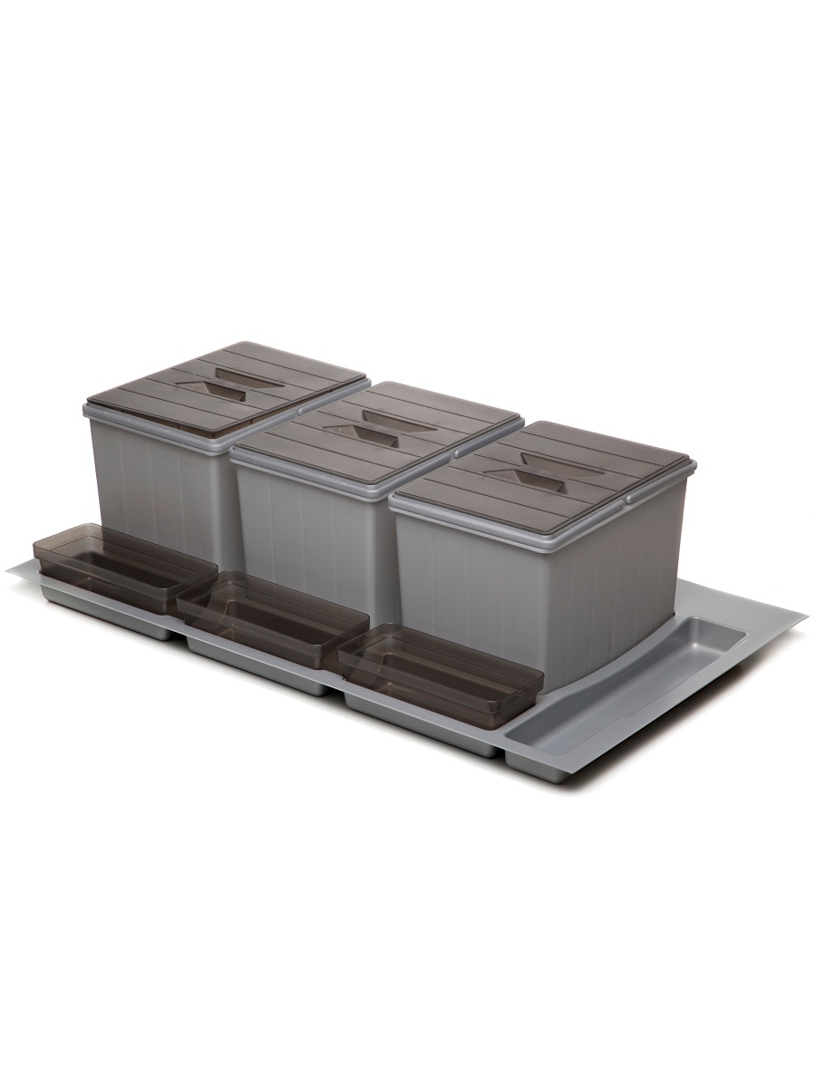 Система сортировки мусора Omega 900/36 Metallic Grey NAVAKO 10128