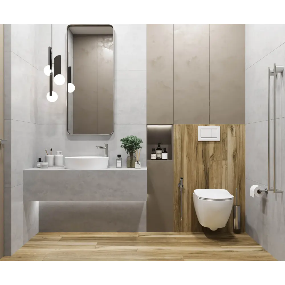 Глазурованный керамогранит Laparet Flagman 60x120 см 1.44 м² матовый цвет светло-серый 86484983 STLM-2098407 - Вид №2