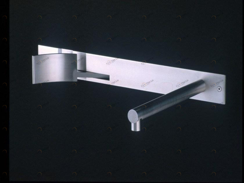 Boffi Смеситель для умывальника из нержавеющей стали настенный с тарелкой Cut sun-id-1405046