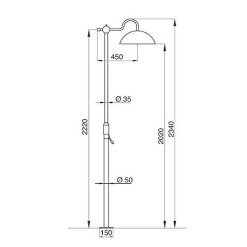Душевой гарнитур MIGLIORE Oxford ML.OXF-6370.CR с верхним душем, напольный, хром ML.OXF-6370.bi.CR - Вид №4