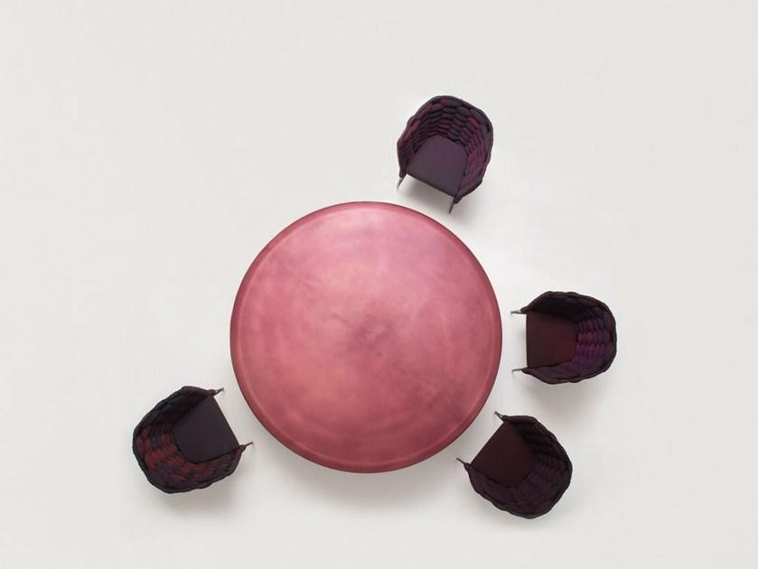 Paola Lenti Круглый обеденный стол из стали  B102a  - Вид №2