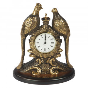 43007 Часы настольные Павлины Бронза BOGACHO