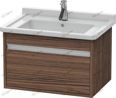 KT666302121 Ketho Тумбочка подвесная Орех темный декор Duravit