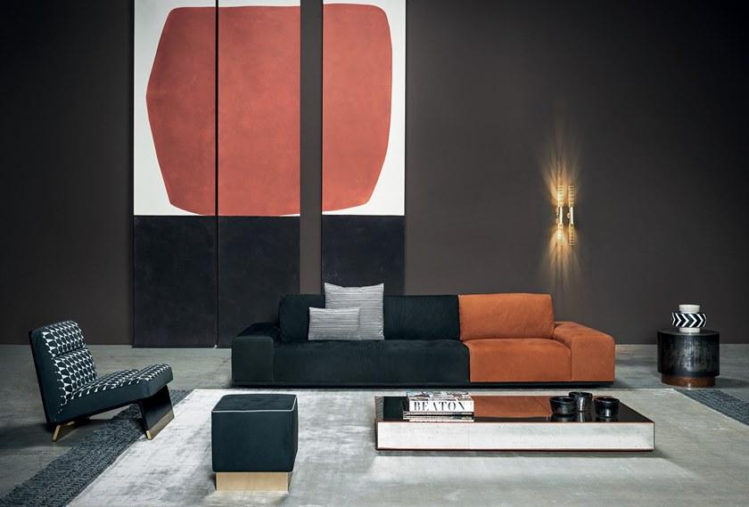 BAXTER Квадратный кожаный пуф Anais sun-id-1512224 - Вид №4