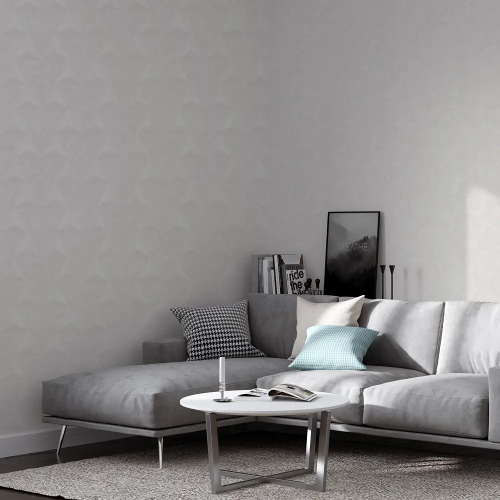 Обои флизелиновые Палитра Tery серые 1.06 м PL71326-14 82555268 STLM-2150048 - Вид №3